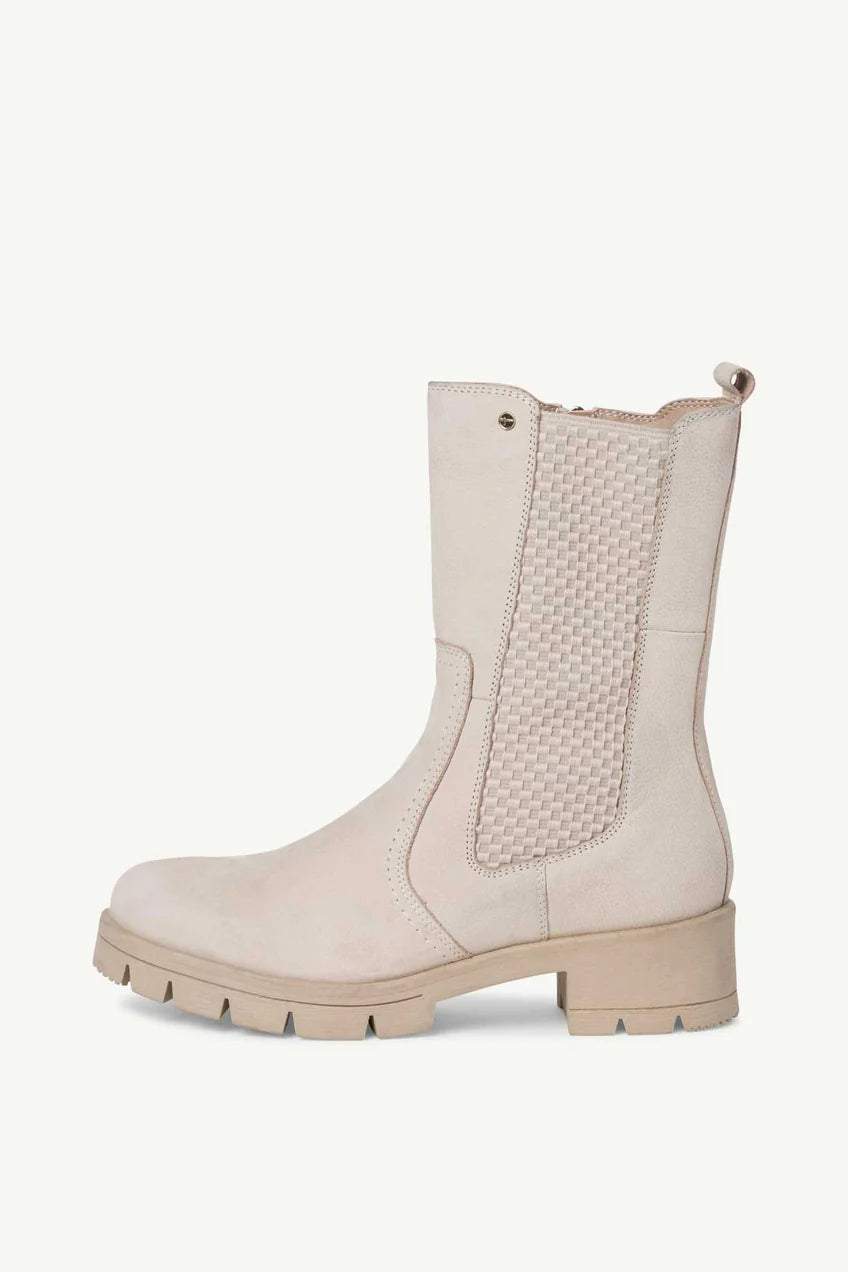 Unisex Long Leather Chelsea Boots