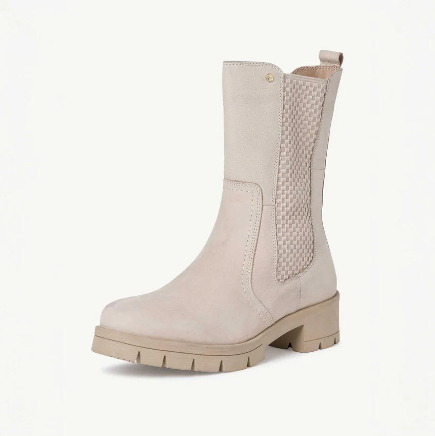 Unisex Long Leather Chelsea Boots