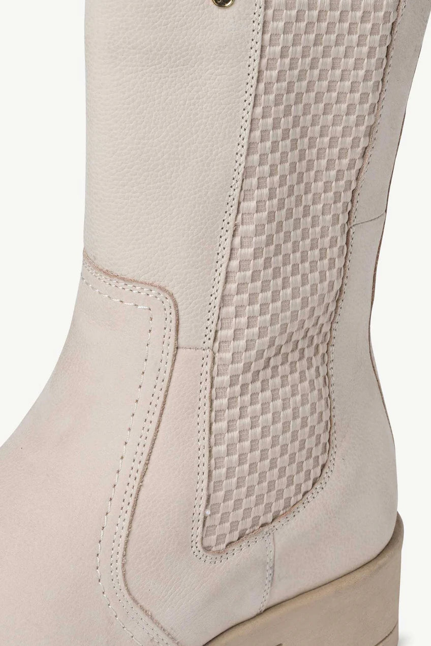 Unisex Long Leather Chelsea Boots